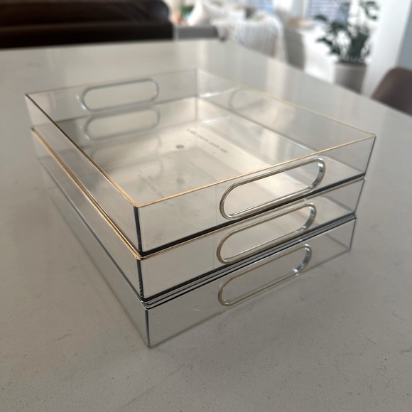 Other - 3 Stackable makeup trays